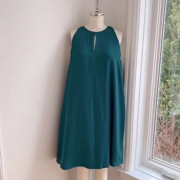 LOFT | Dresses | Loft Halter Neck Swing Dress Hunter Green | Poshmark